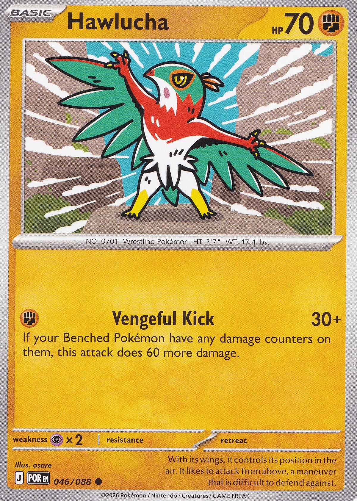 Hawlucha 046/088 POR EN (NM)