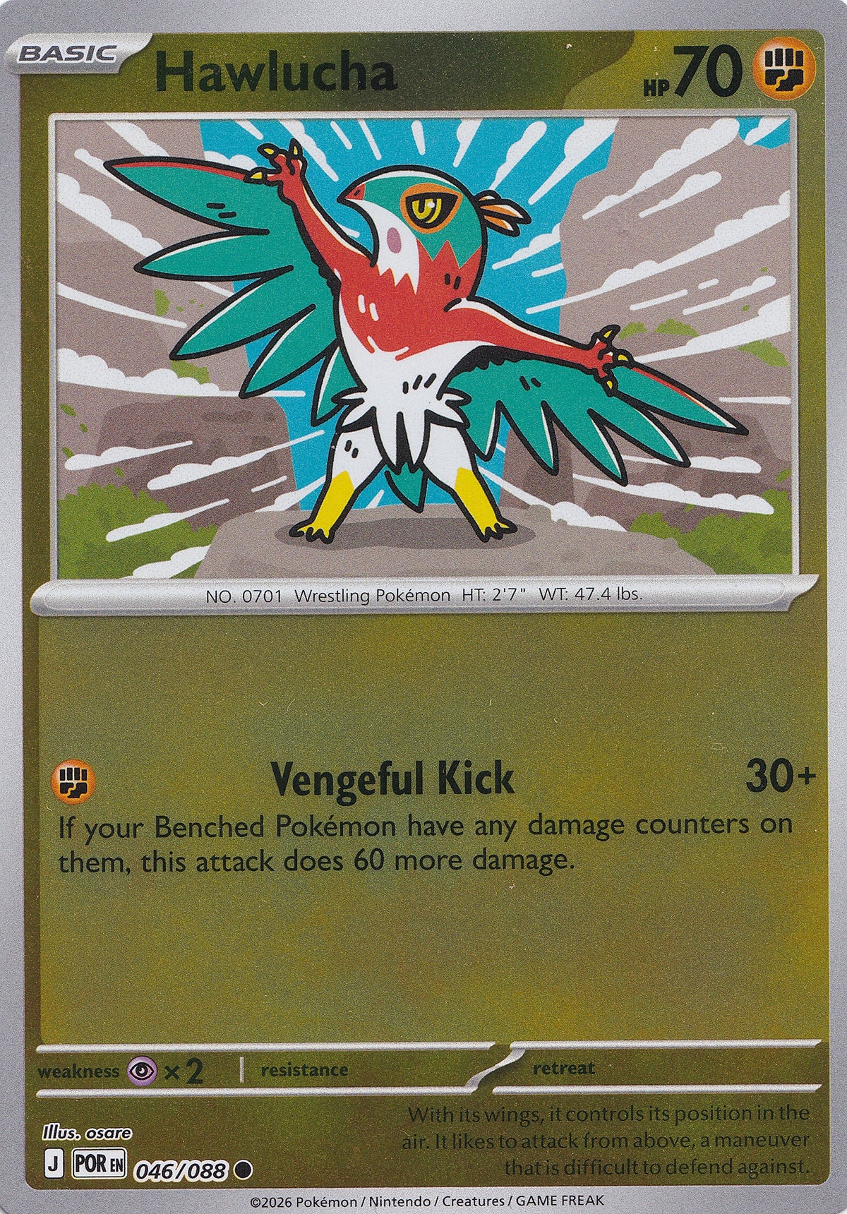 Hawlucha 046/088 POR ENG RH (NM)