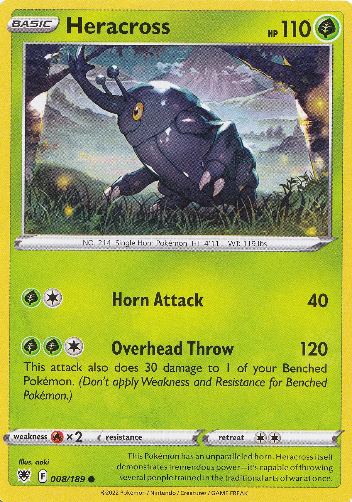 Heracross 008/189 EN (NM)