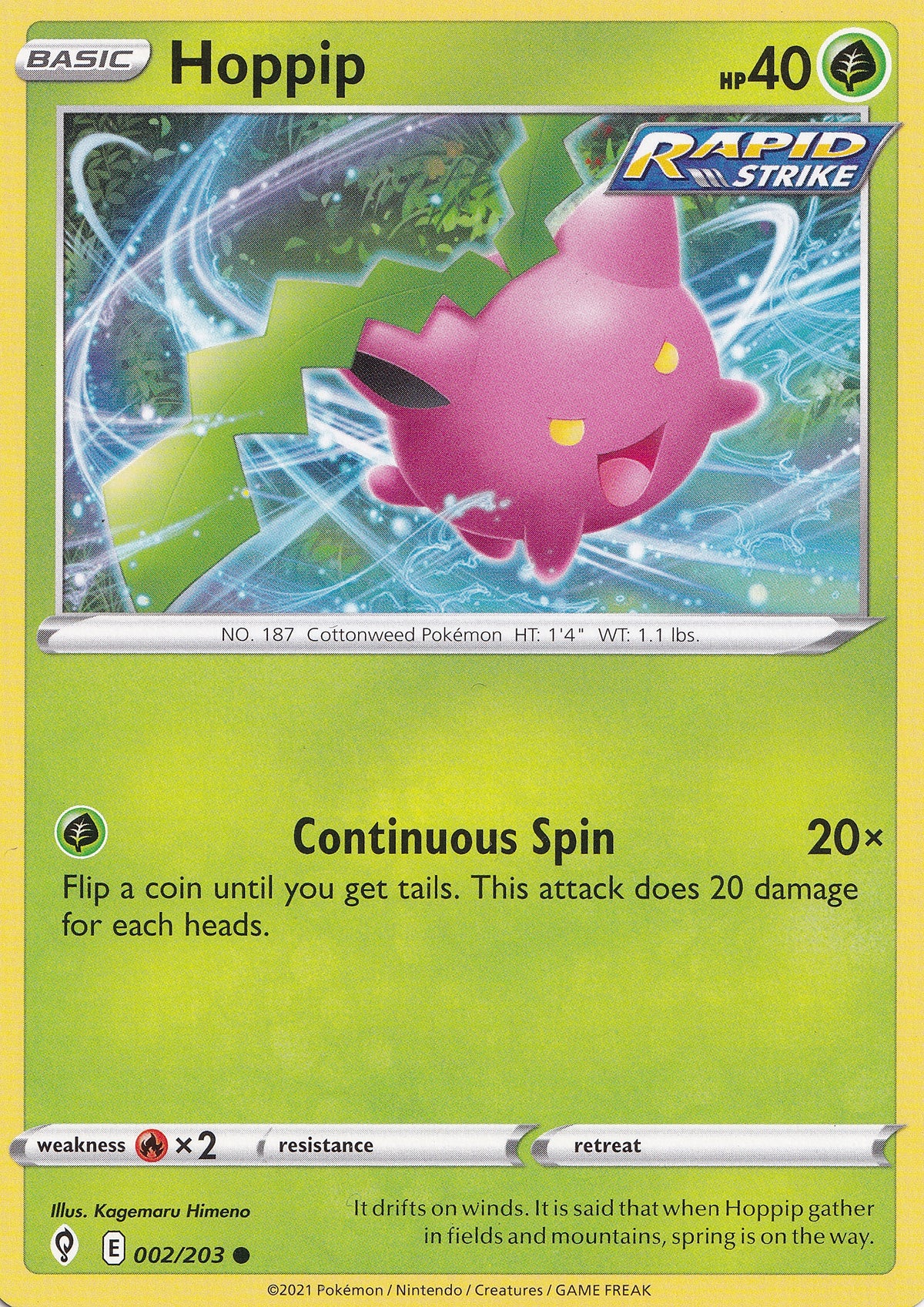 Hoppip 002/203 EN (NM)
