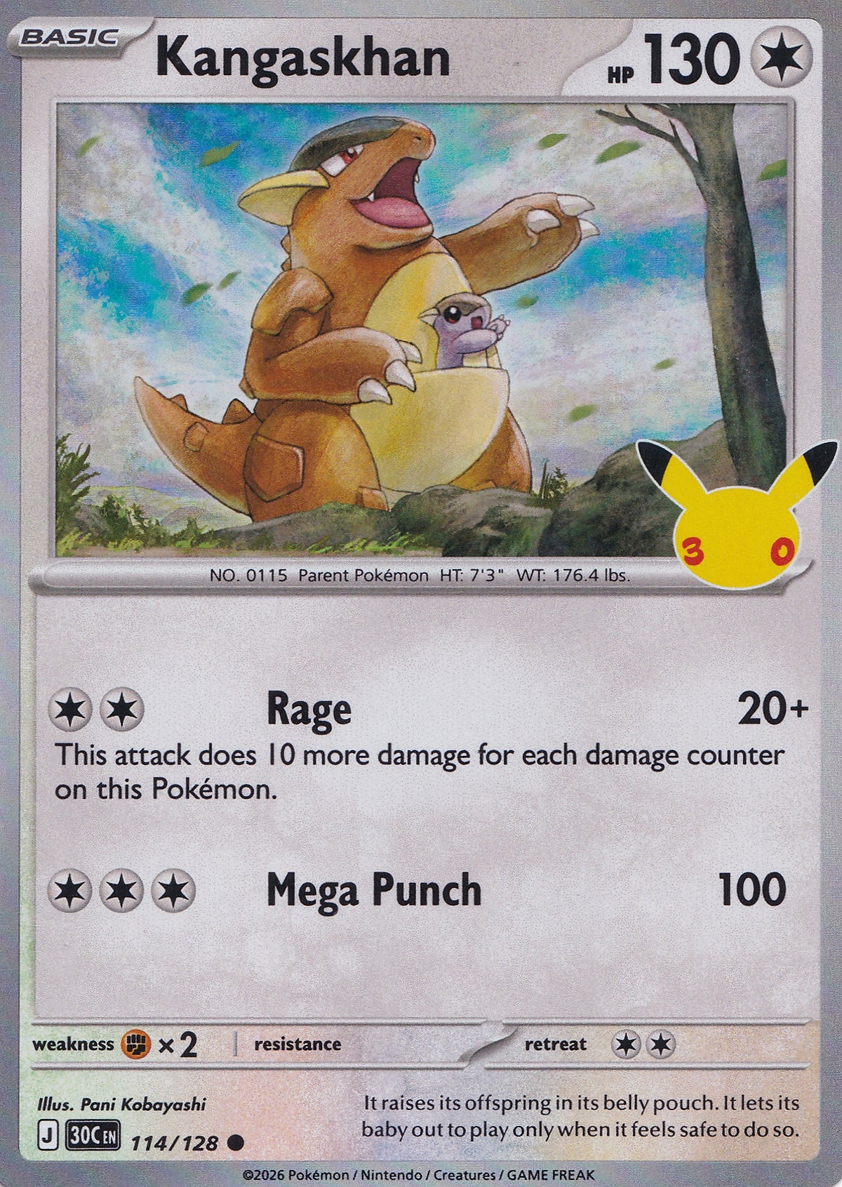 Kangaskhan 114/128 30C EN (NM)