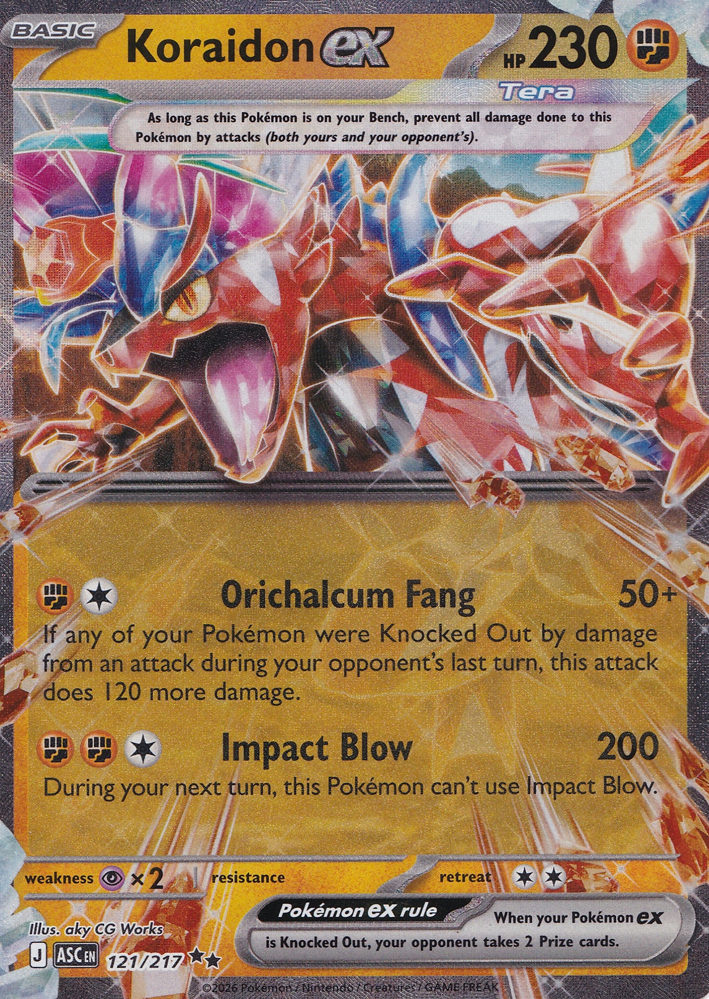 Koraidon ex 121/217 ENG 2026 (NM)
