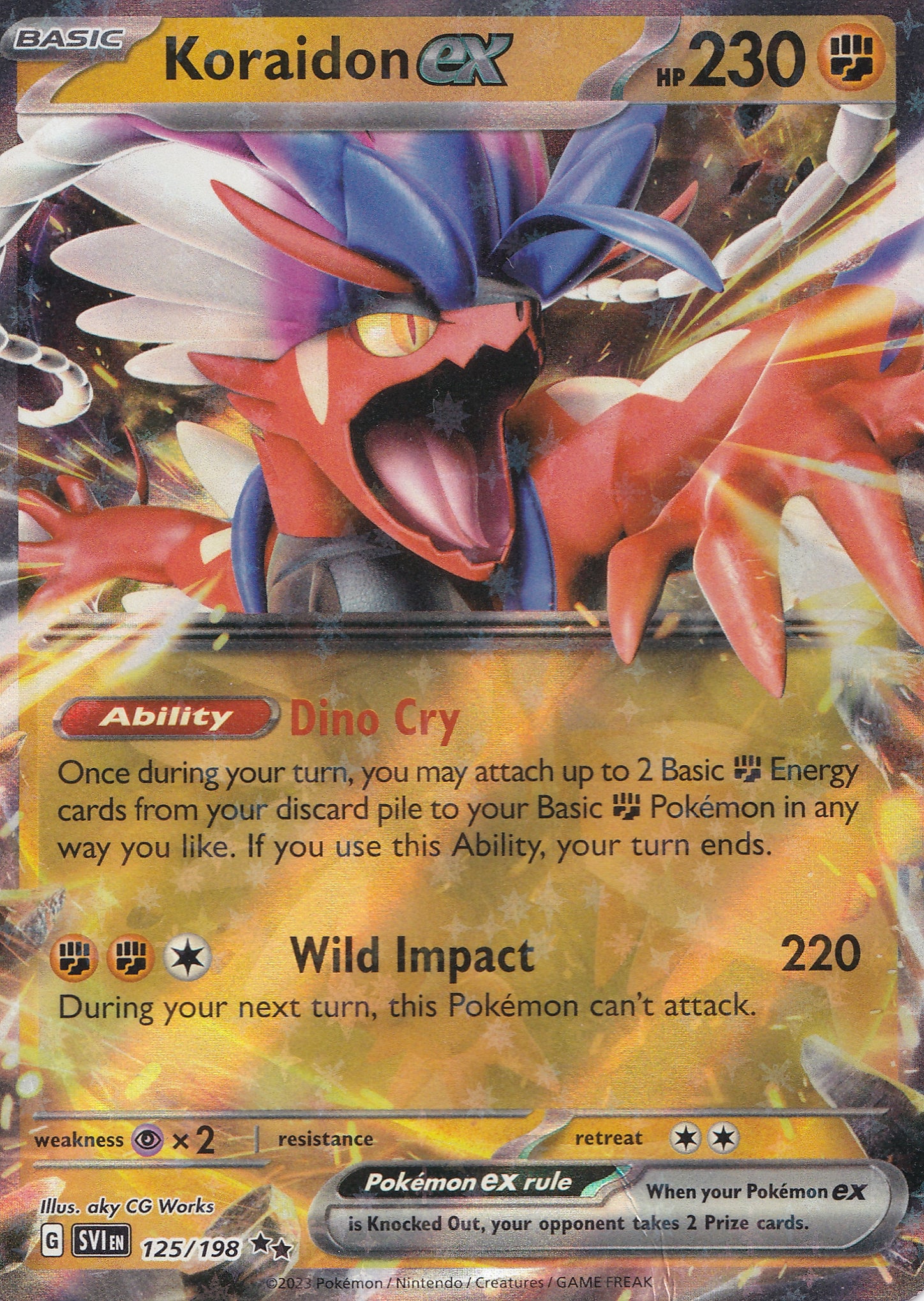 Koraidon ex 125/198 SVI ENG 2023 (NM)