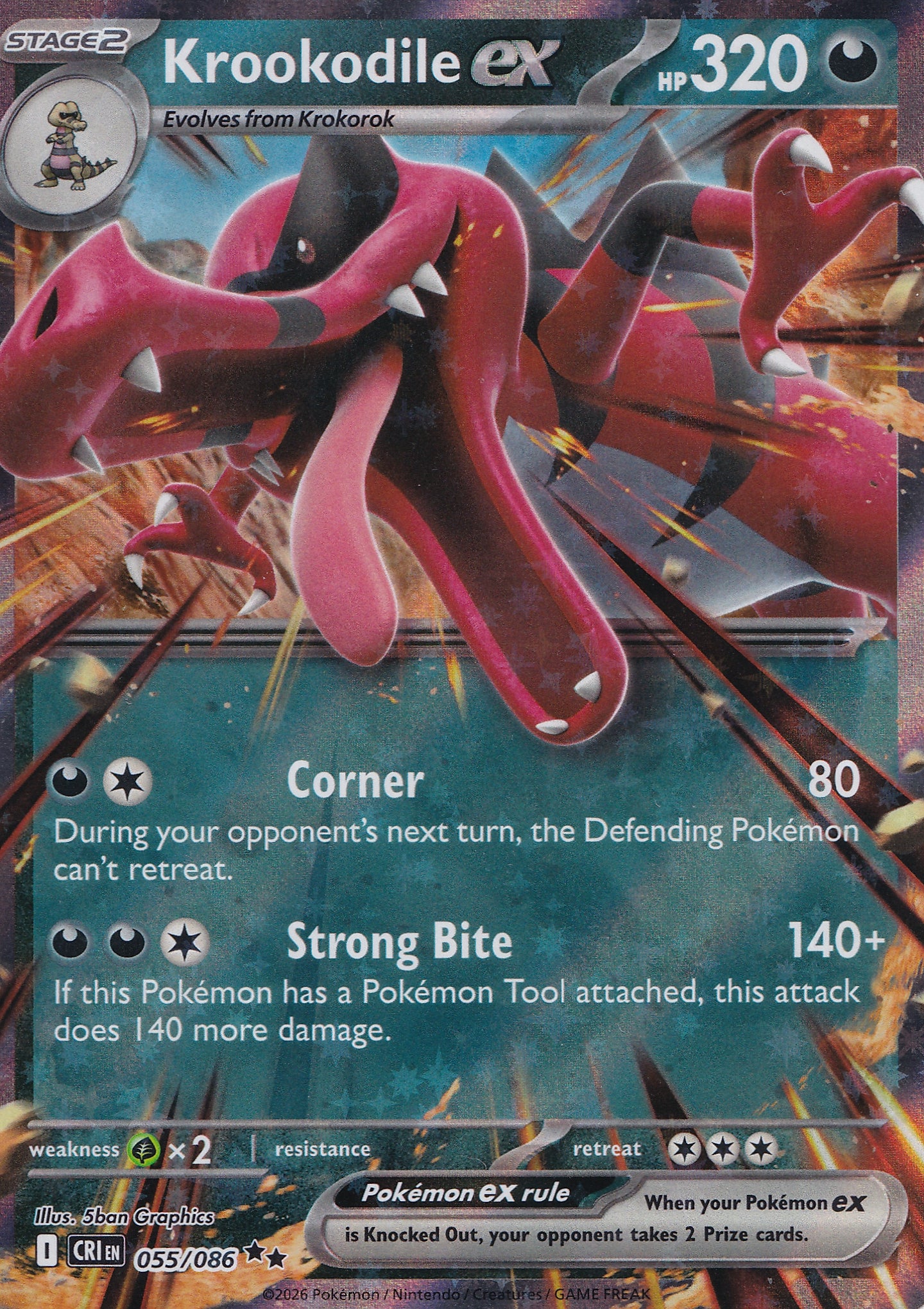 Krookodile ex 055/086 ENG 2026 (NM)