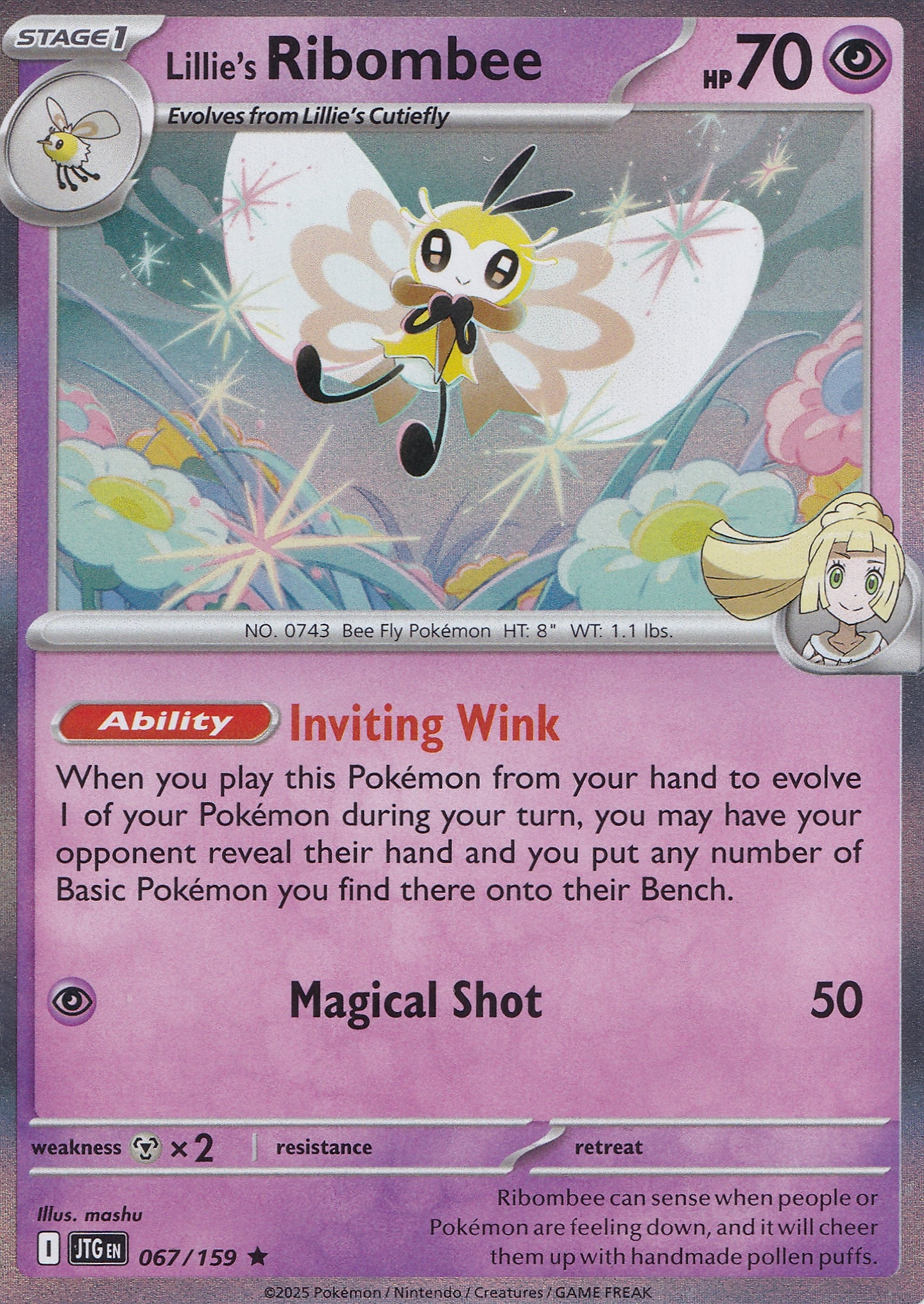 Lillie's Ribombee 067/159 JTG ENG 2025 (NM)