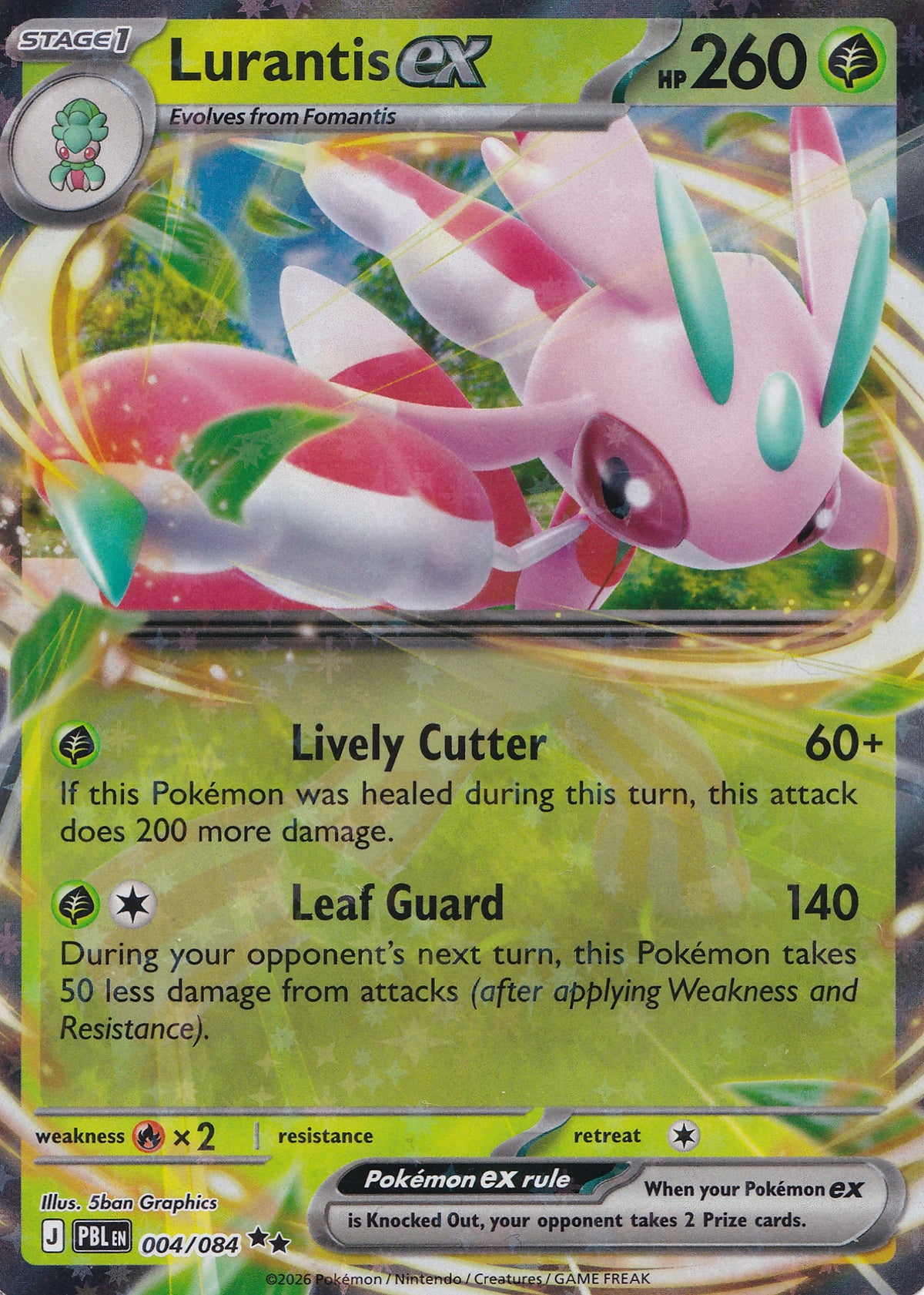 Lurantis ex 004/084 PBL EN HOLO (NM)
