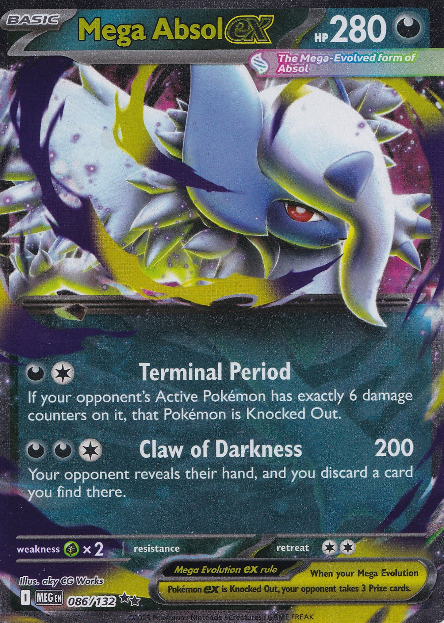 Mega Absol ex 086/132 MEG ENG 2025 (NM)