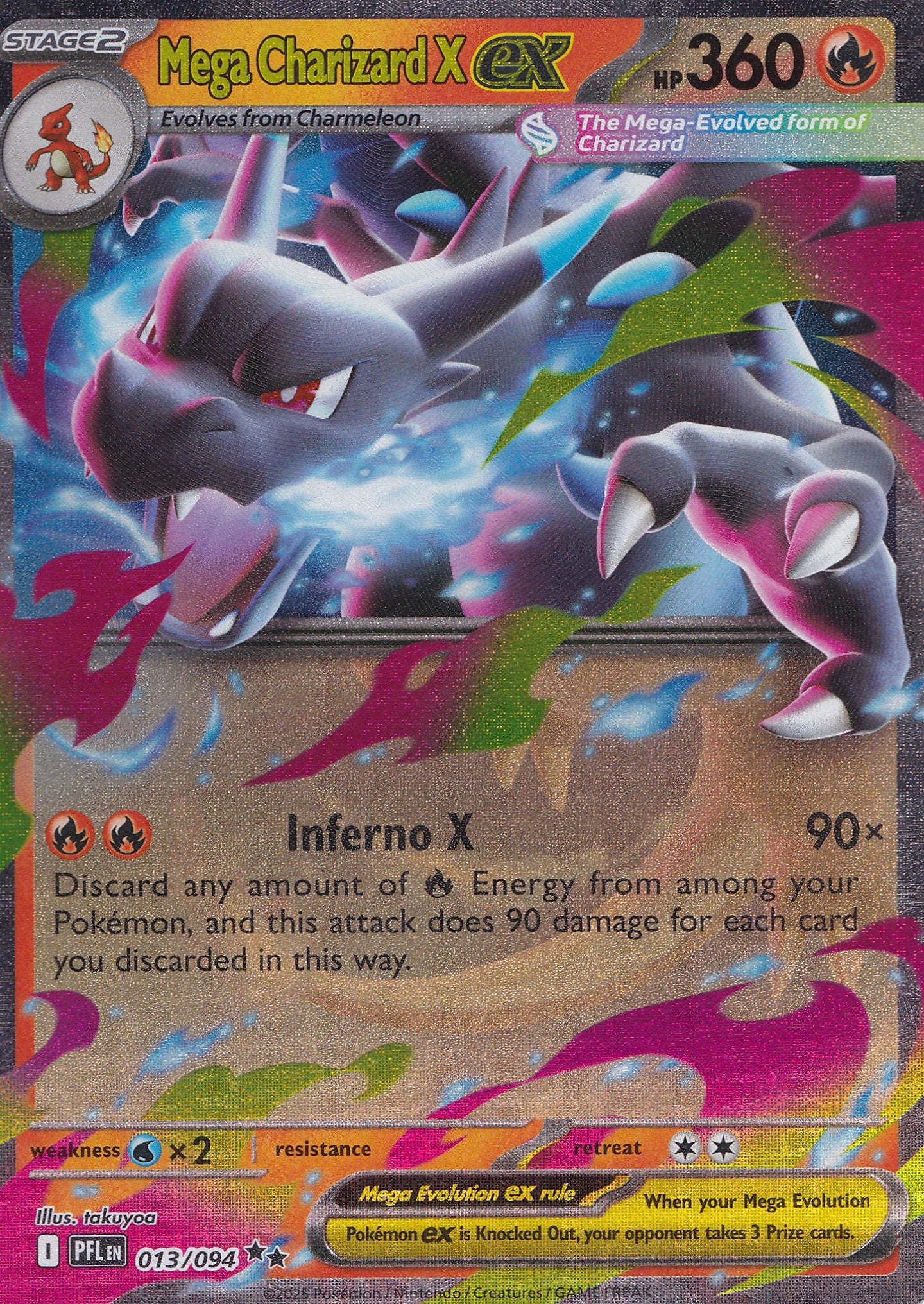 Mega Charizard X ex 013/094 PRE ENG 2025 (NM)