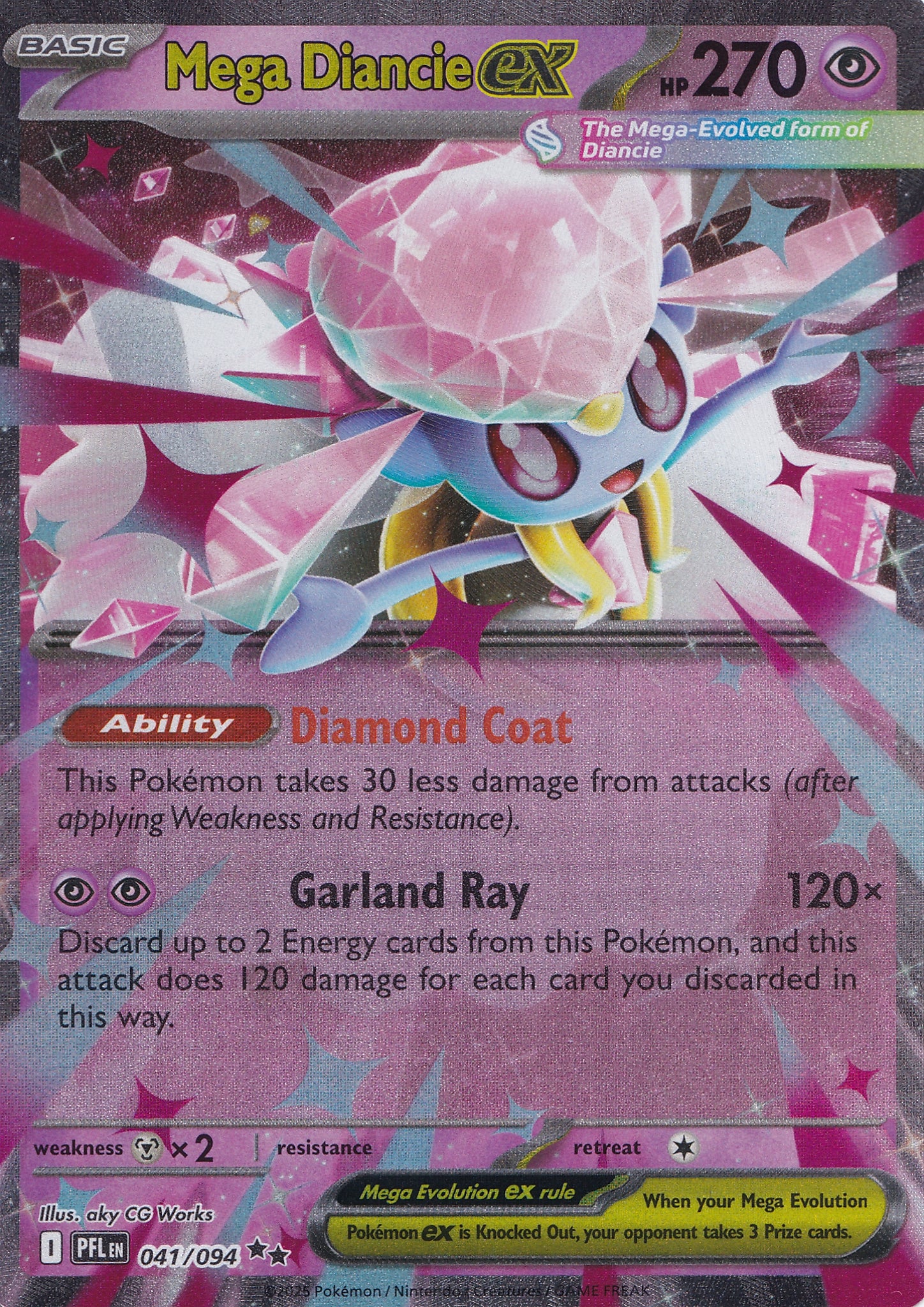 Mega Diancie ex 041/094 PRE ENG 2025 (NM)