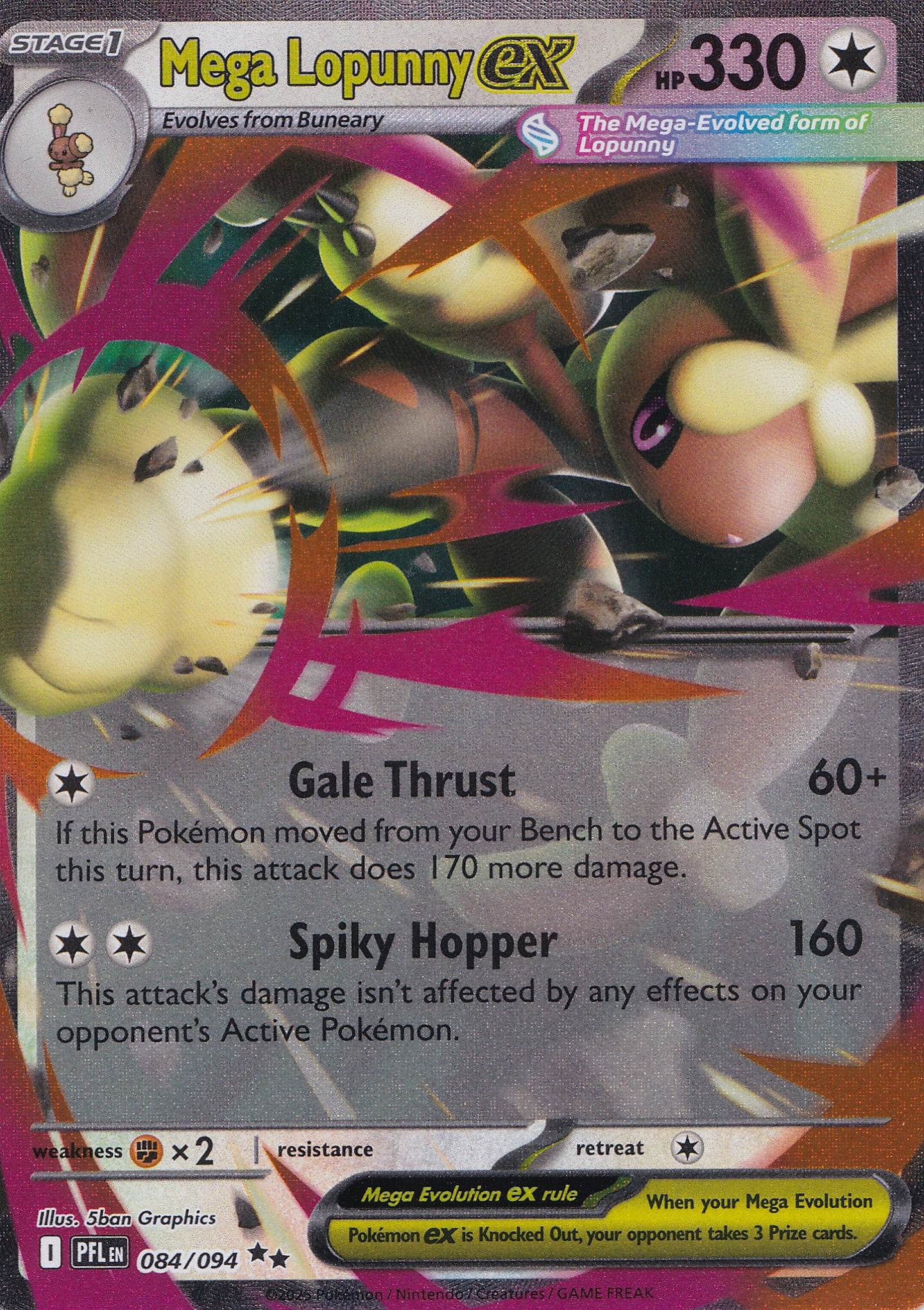 Mega Lopunny ex 084/094 DRI ENG 2025 (NM)