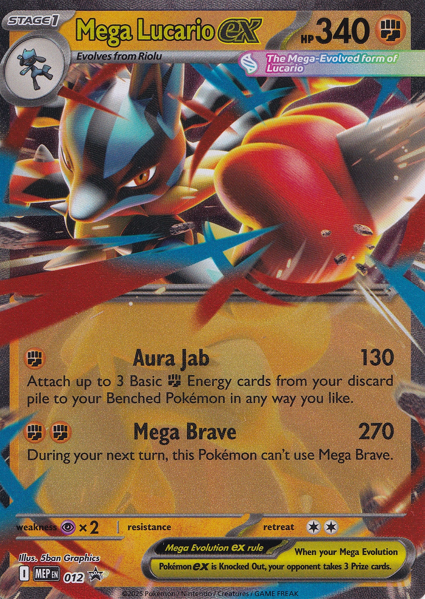 Mega Lucario ex MEP ENG 2025 (NM)