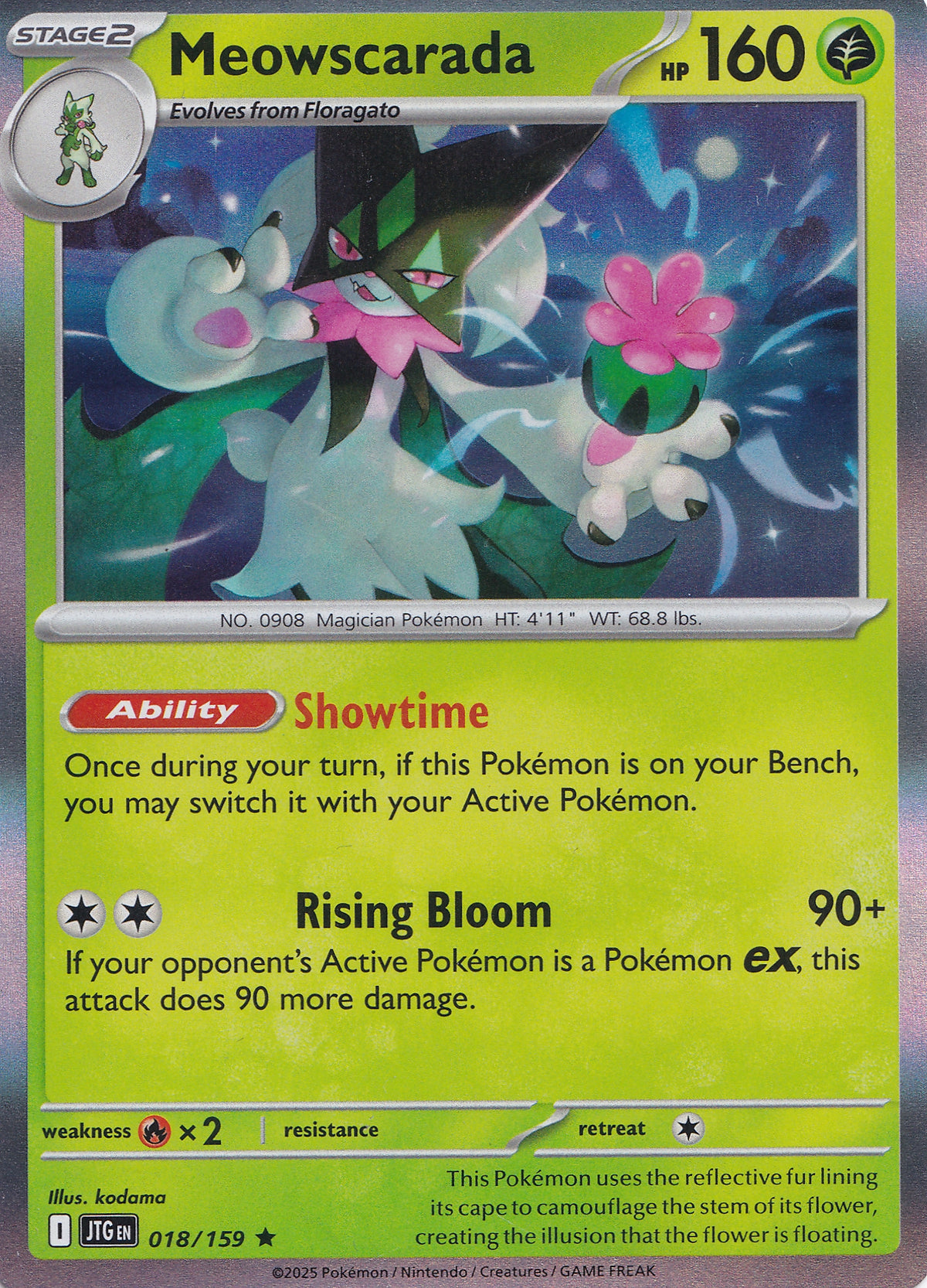 Meowscarada 018/159 JTG EN HOLO (NM)