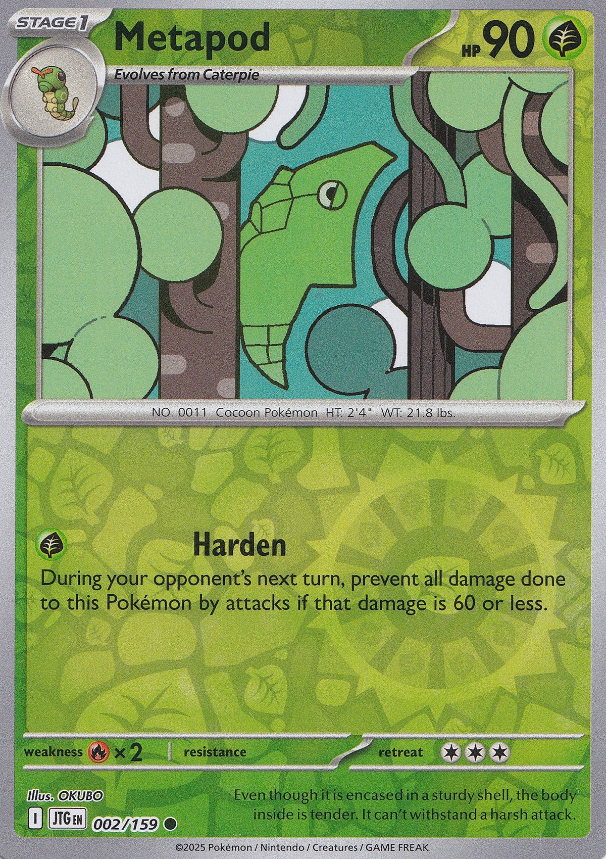 Metapod 002/159 JTG EN RH (NM)