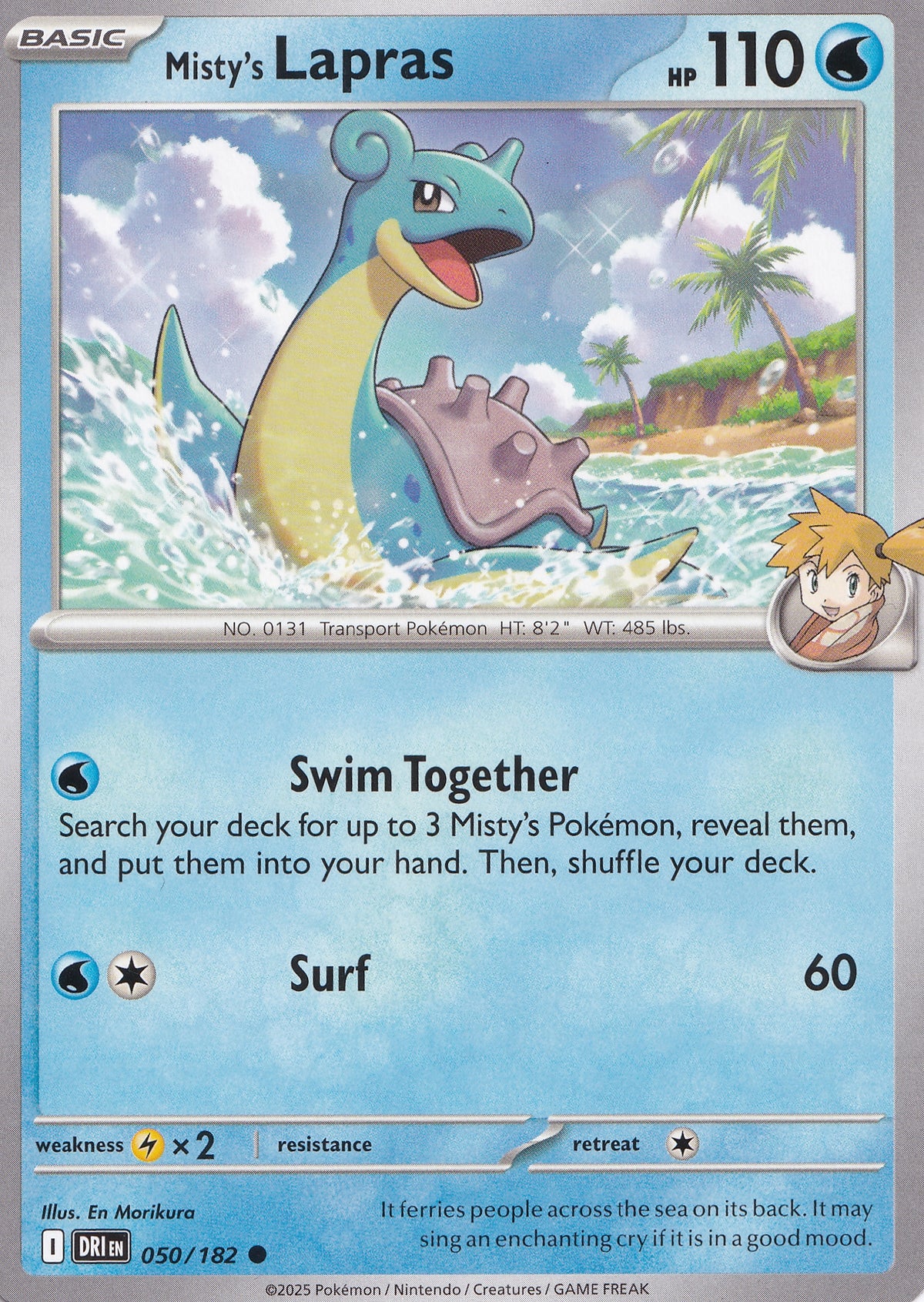 Misty's Lapras 050/182 DRI ENG 2025 (NM)