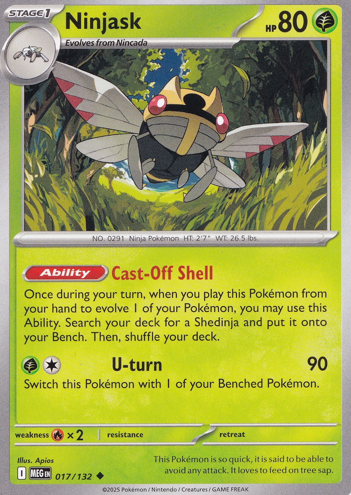 Ninjask 014/185 EN (NM)