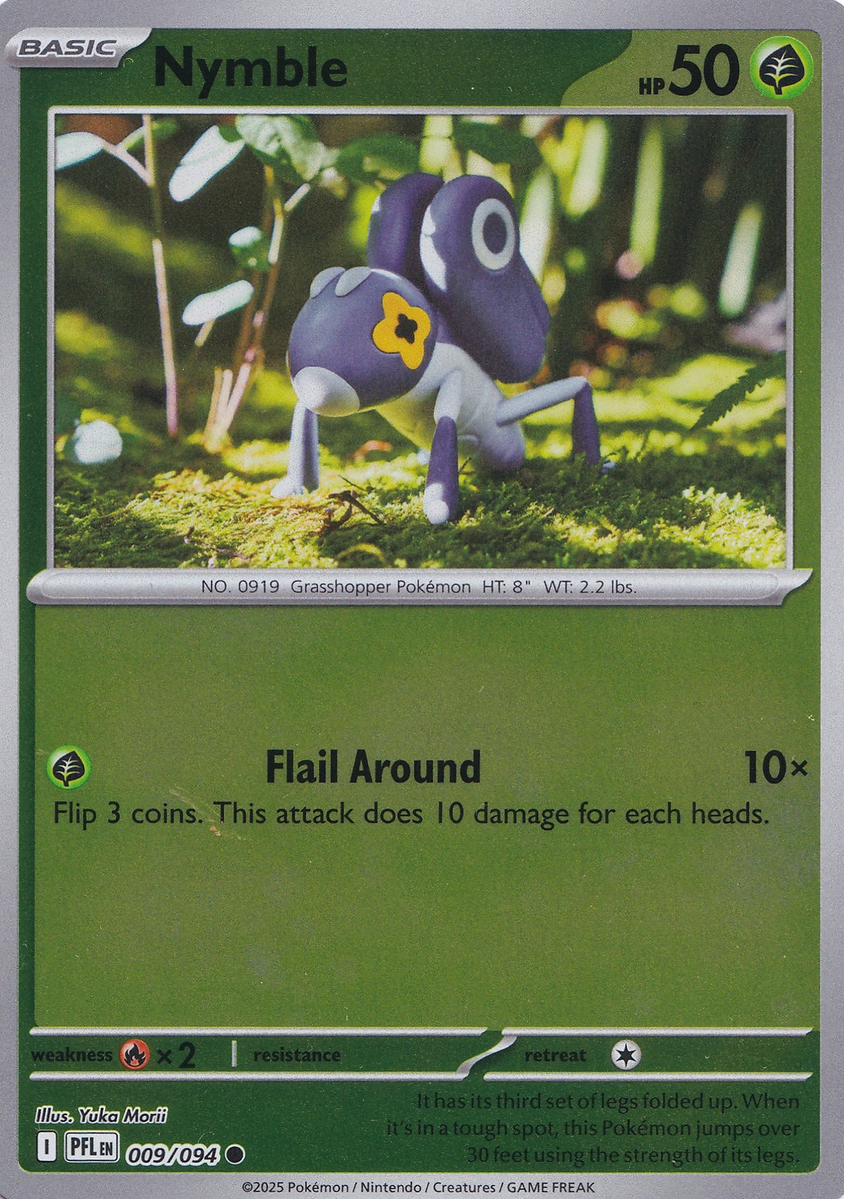 Nymble 009/094 PFL EN REVERSE HOLO (NM)