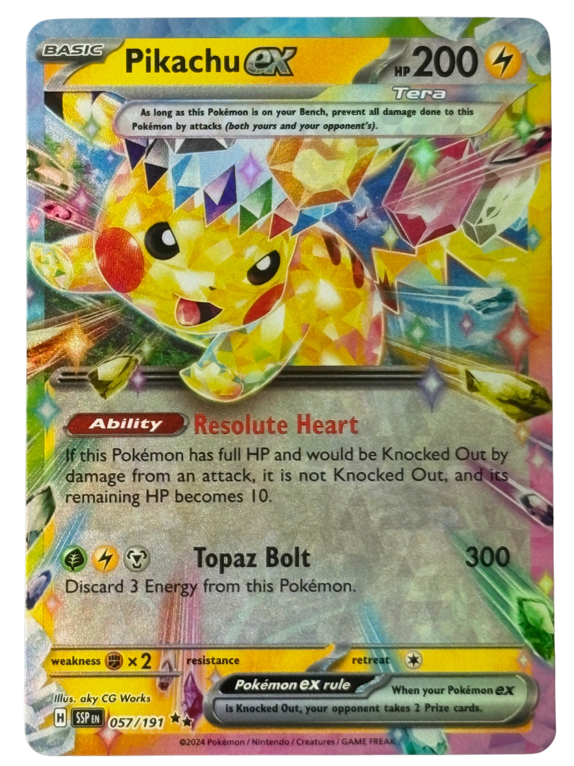 Pikachu ex 057/191 SCR ENG 2024 (NM)