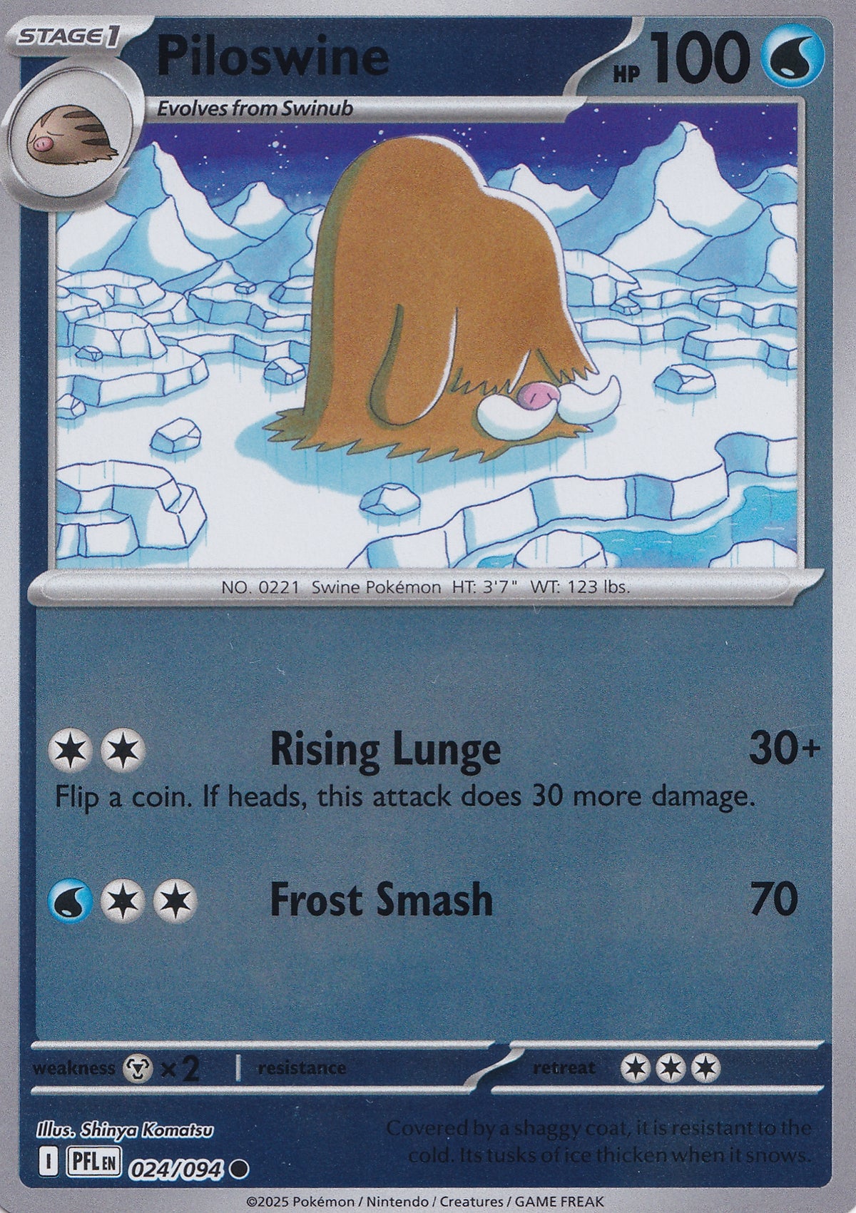 Piloswine 024/094 PFL ENG 2025 (NM)