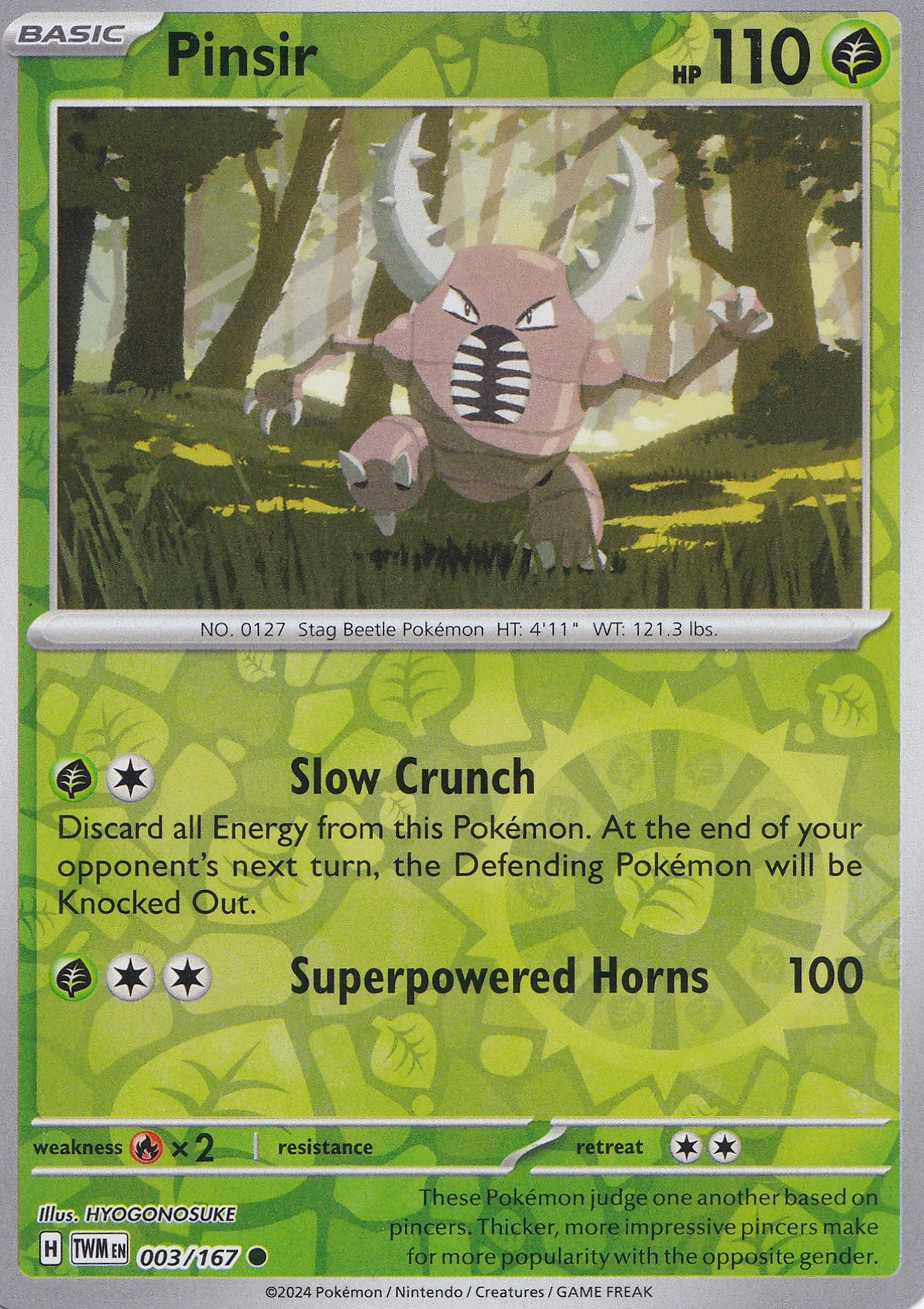 Pinsir 003/167 TWM ENG 2024 RH (NM)