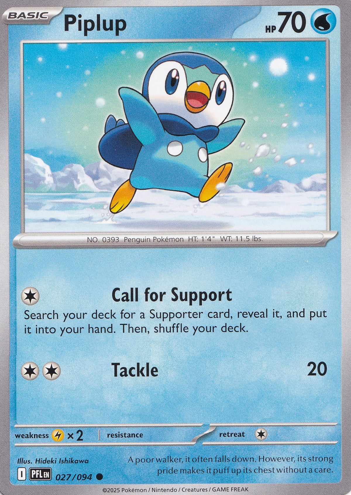 Piplup 027/094 PFL ENG 2025 (NM)