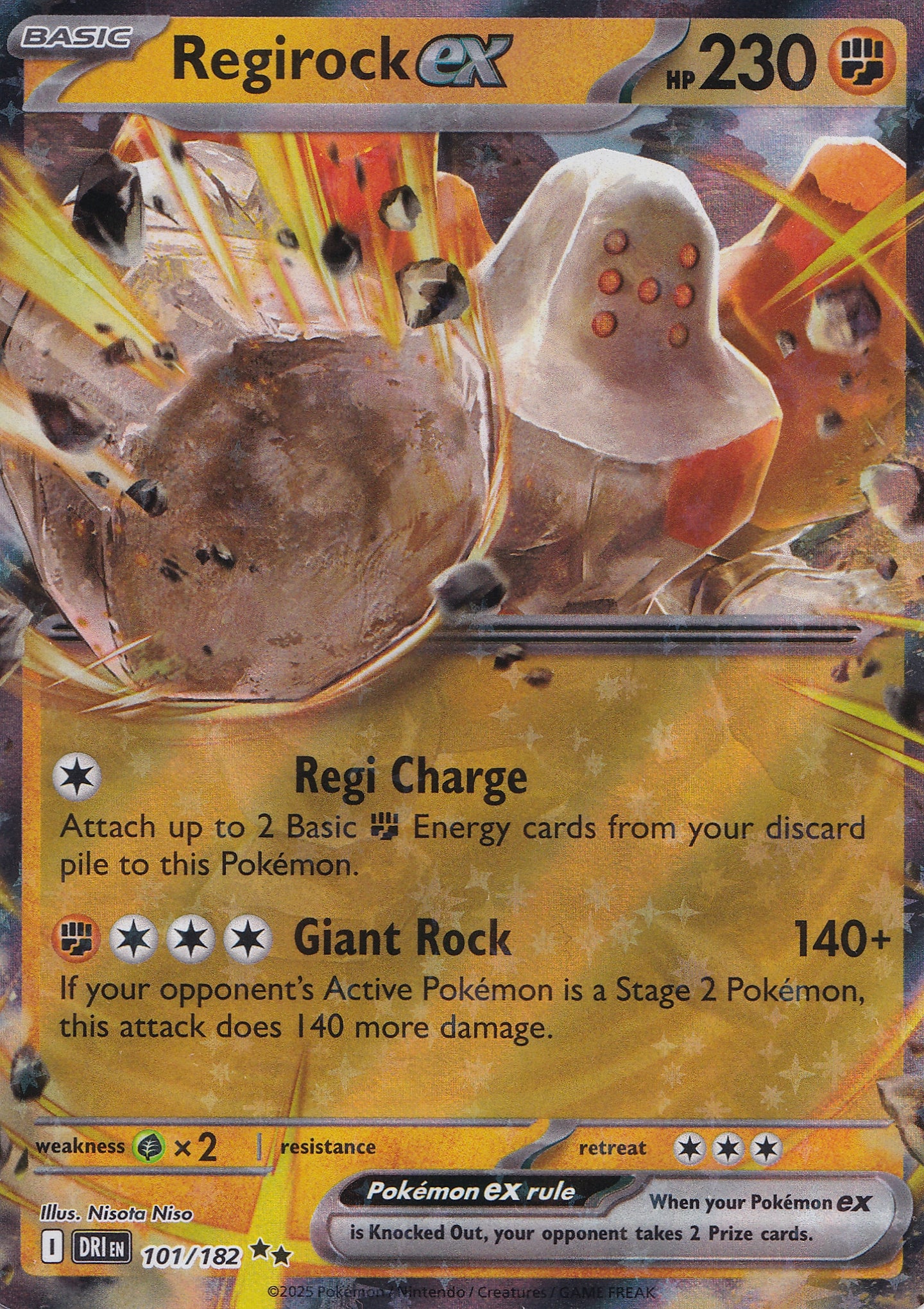 Regirock ex 101/182 DRI ENG 2025 (NM)