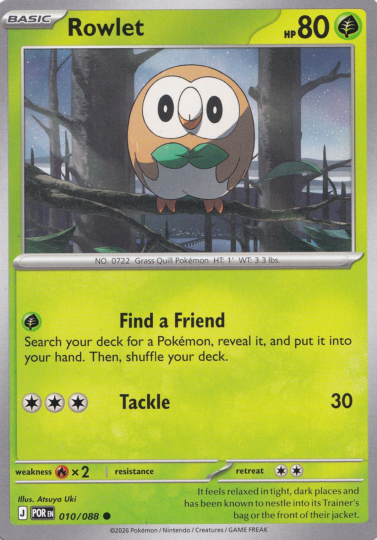 Rowlet 010/088 POR EN (NM)