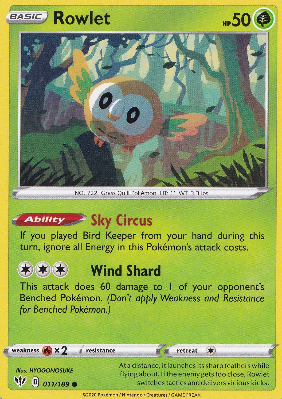 Rowlet 011/189 EN (NM)