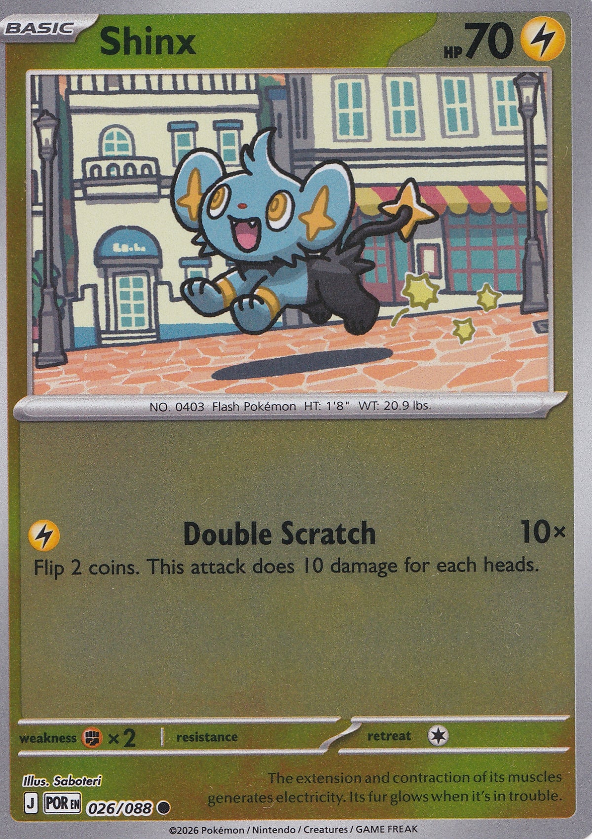 Shinx 026/088 POR ENG RH (NM)