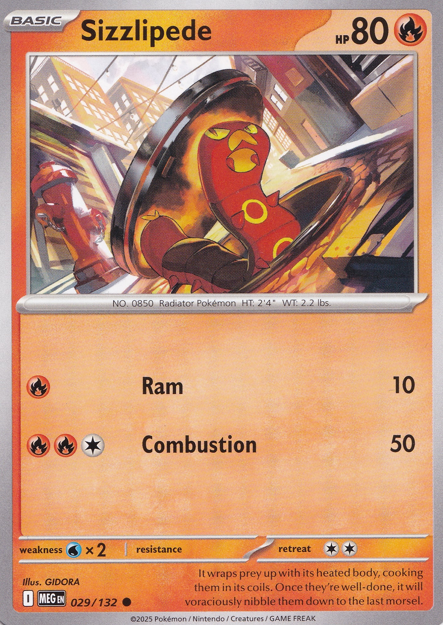 Sizzlipede 029/132 MEG ENG 2025 (NM)