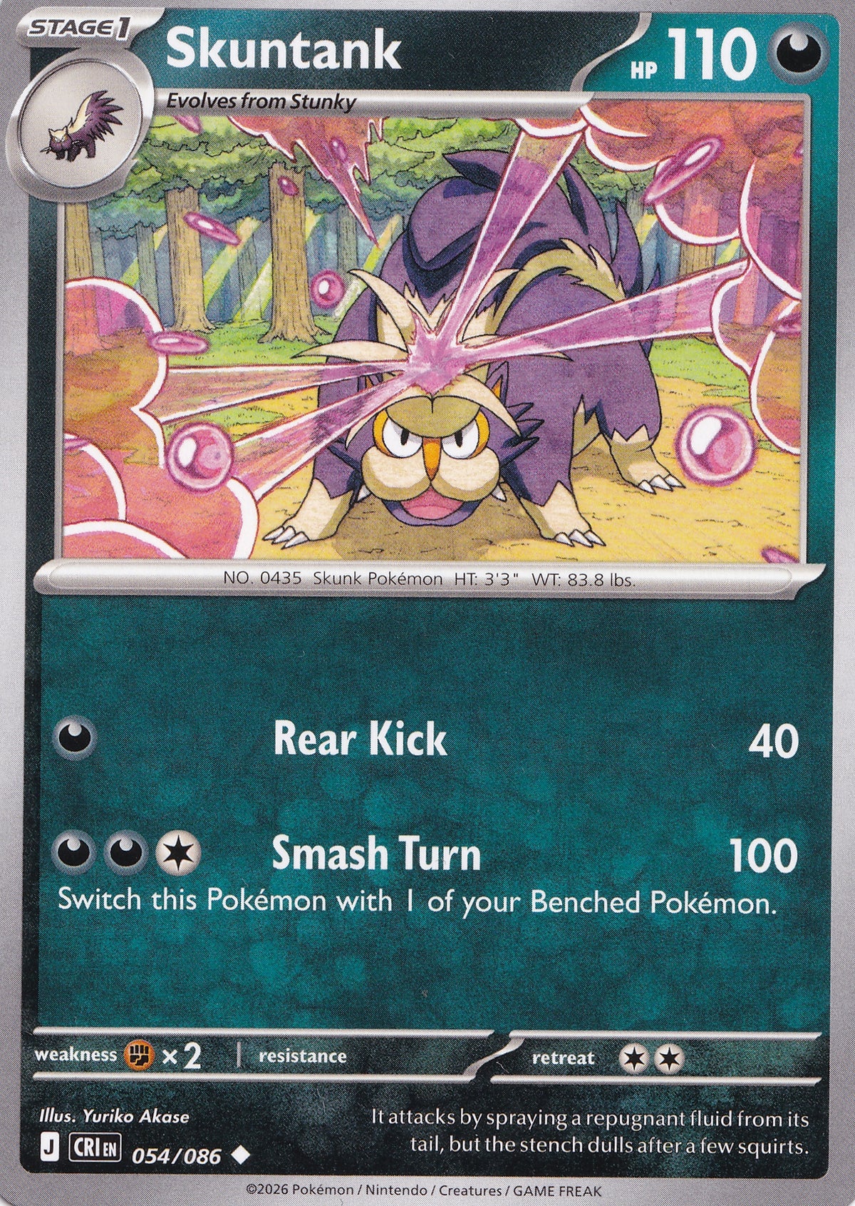 Skuntank 054/086 CRI ENG 2026 (NM)