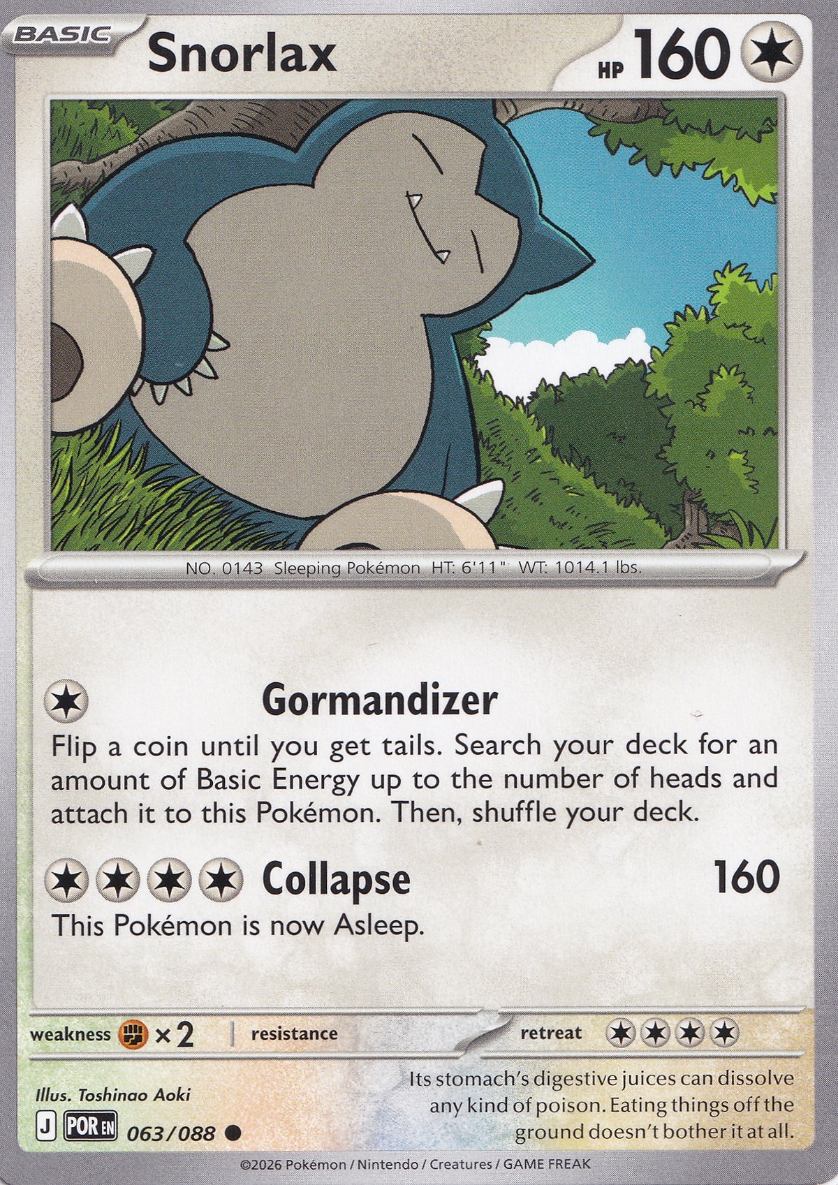 Snorlax 063/088 Perfect Order