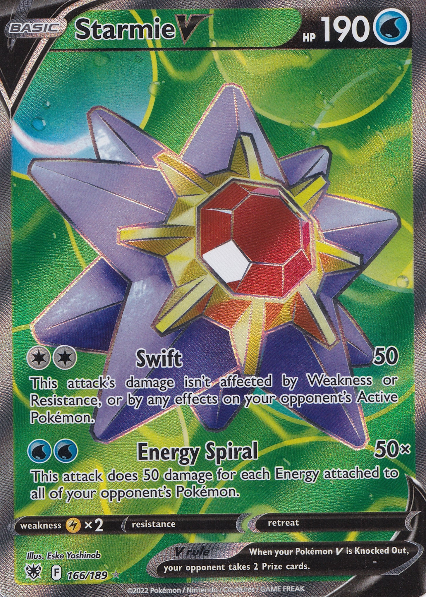 Starmie V 166/189 ASR ENG 2022 (NM)