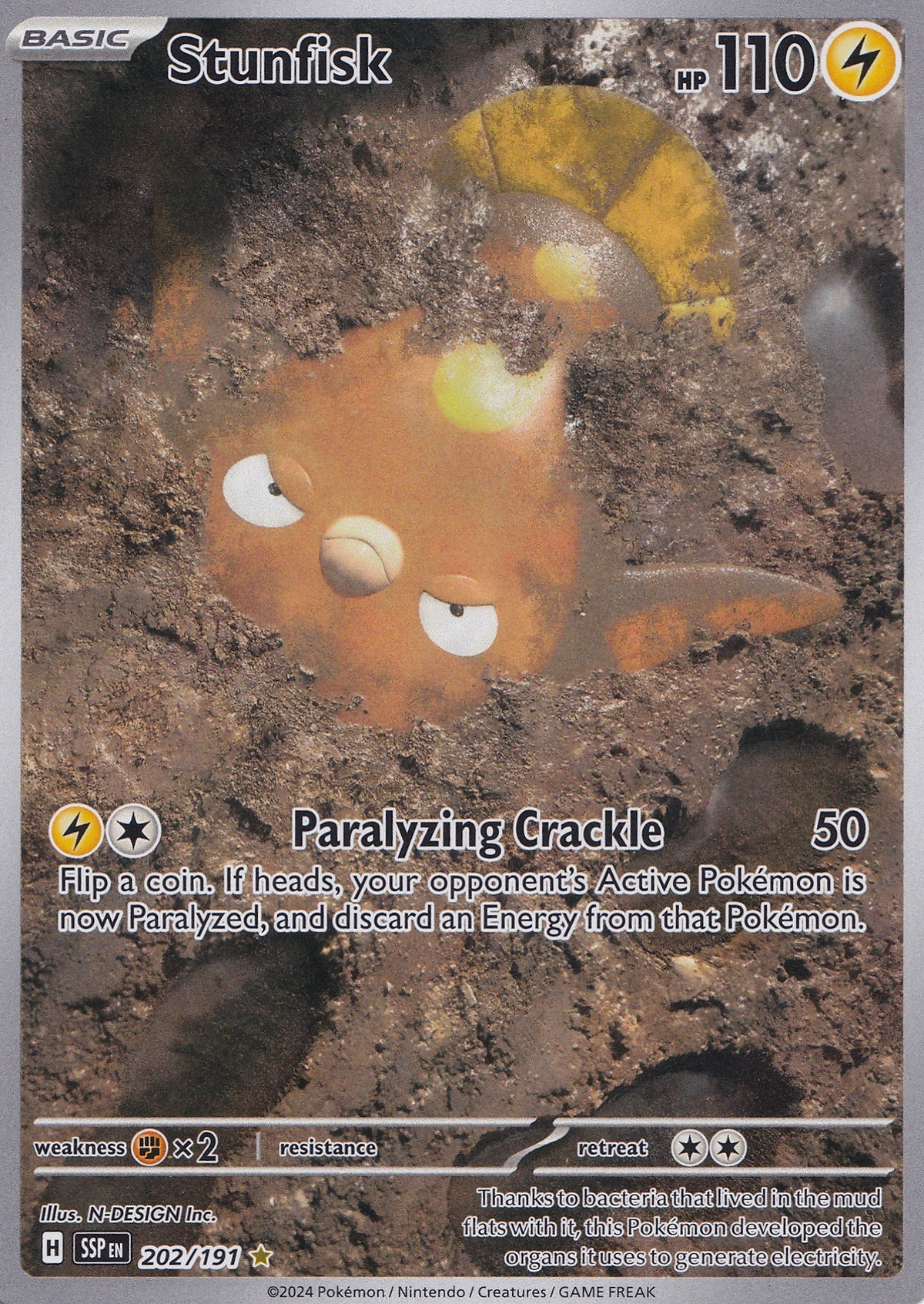 Stunfisk Rare 202/191 SSP ENG 2024 (NM)