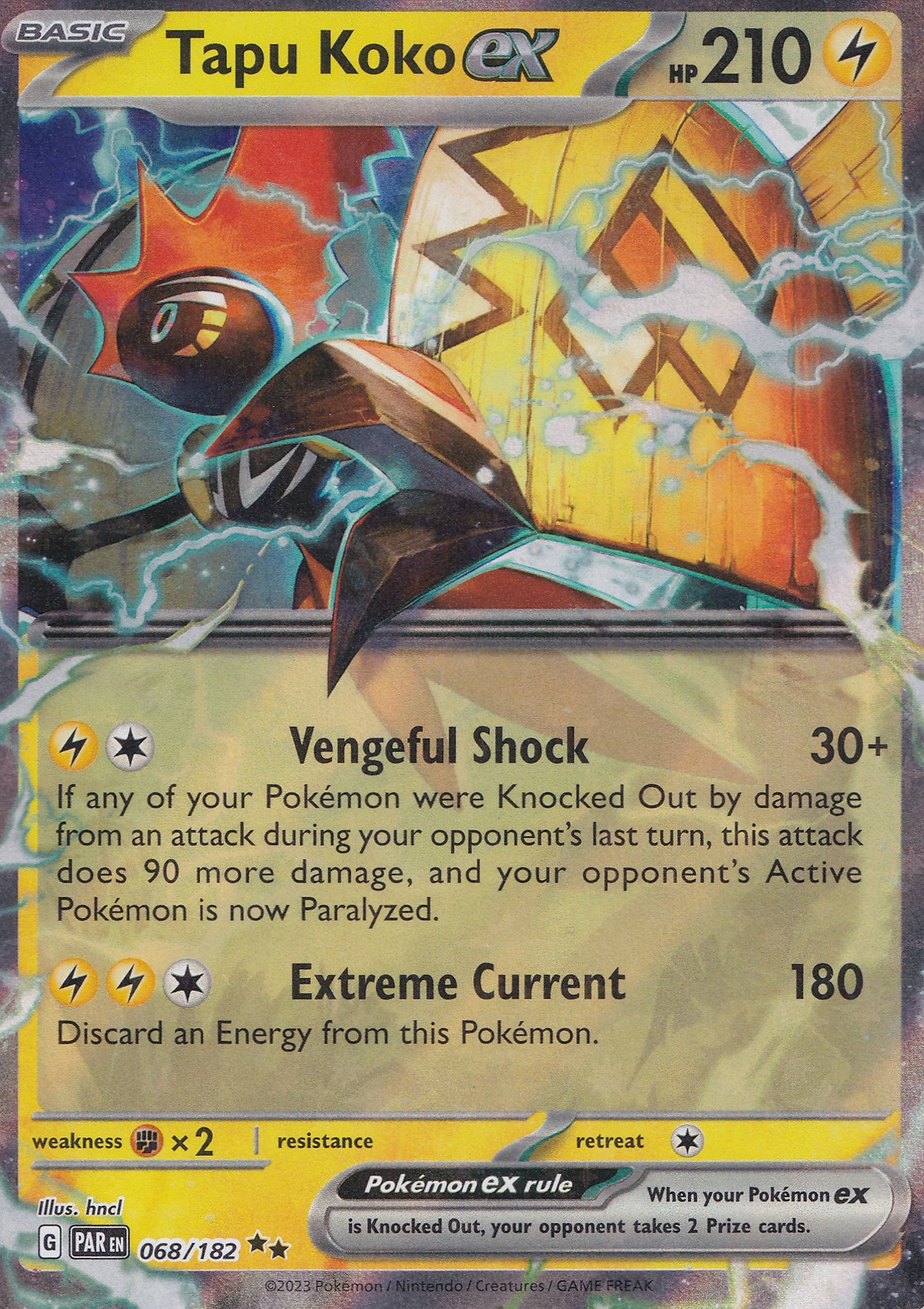 Tapu Koko ex 068/182 PAR ENG 2023 (NM)