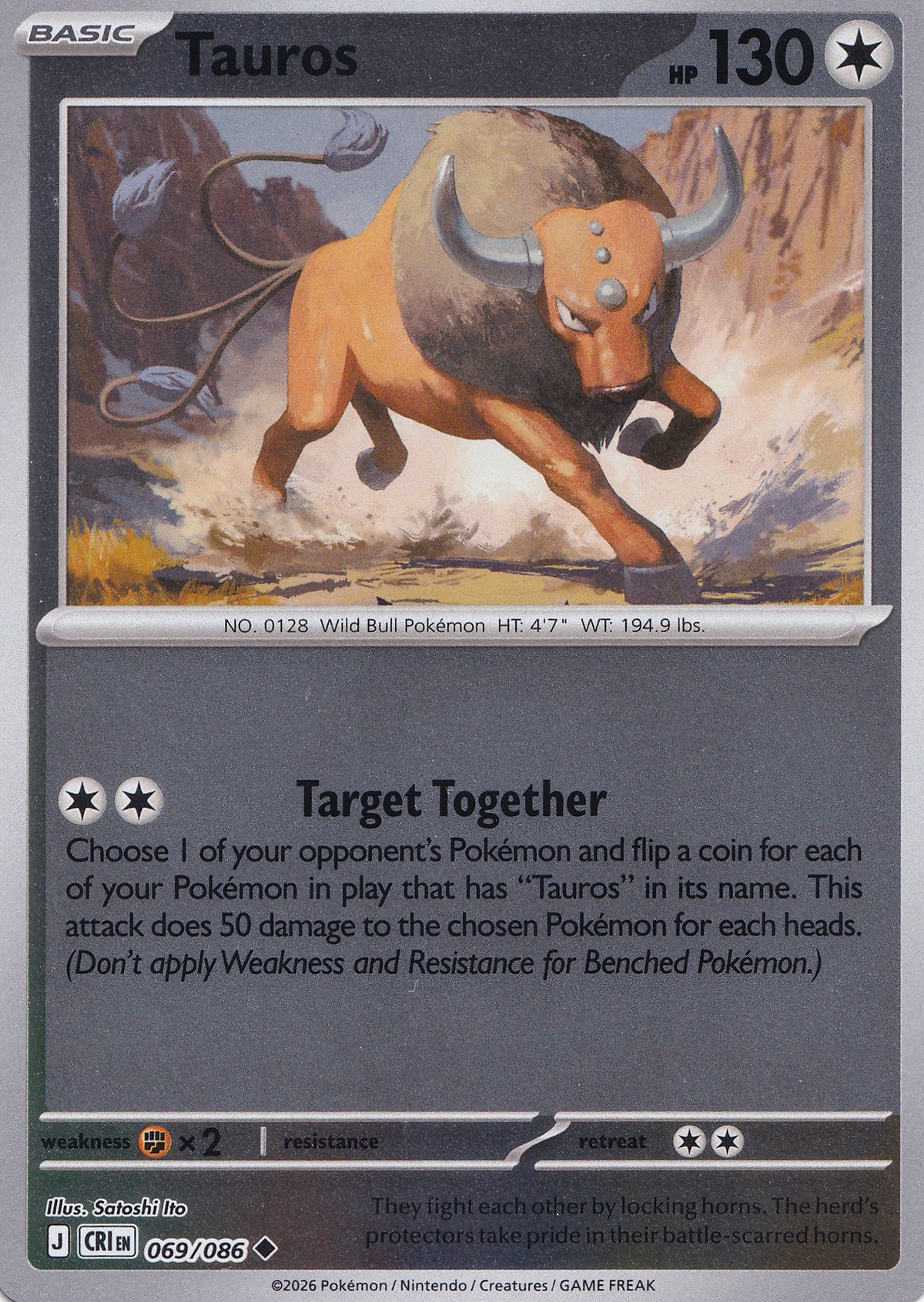 Tauros 069/086 CRI ENG 2026 (NM)