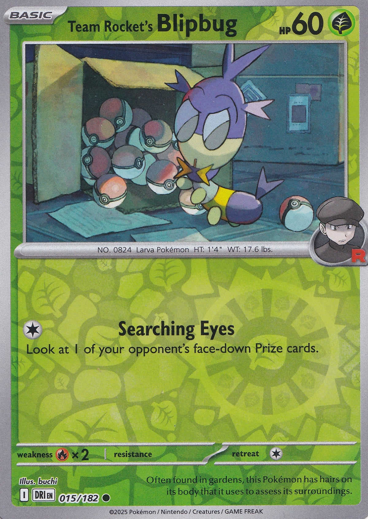 Team Rocket’s Blipbug 015/182 DRI EN RH (NM)