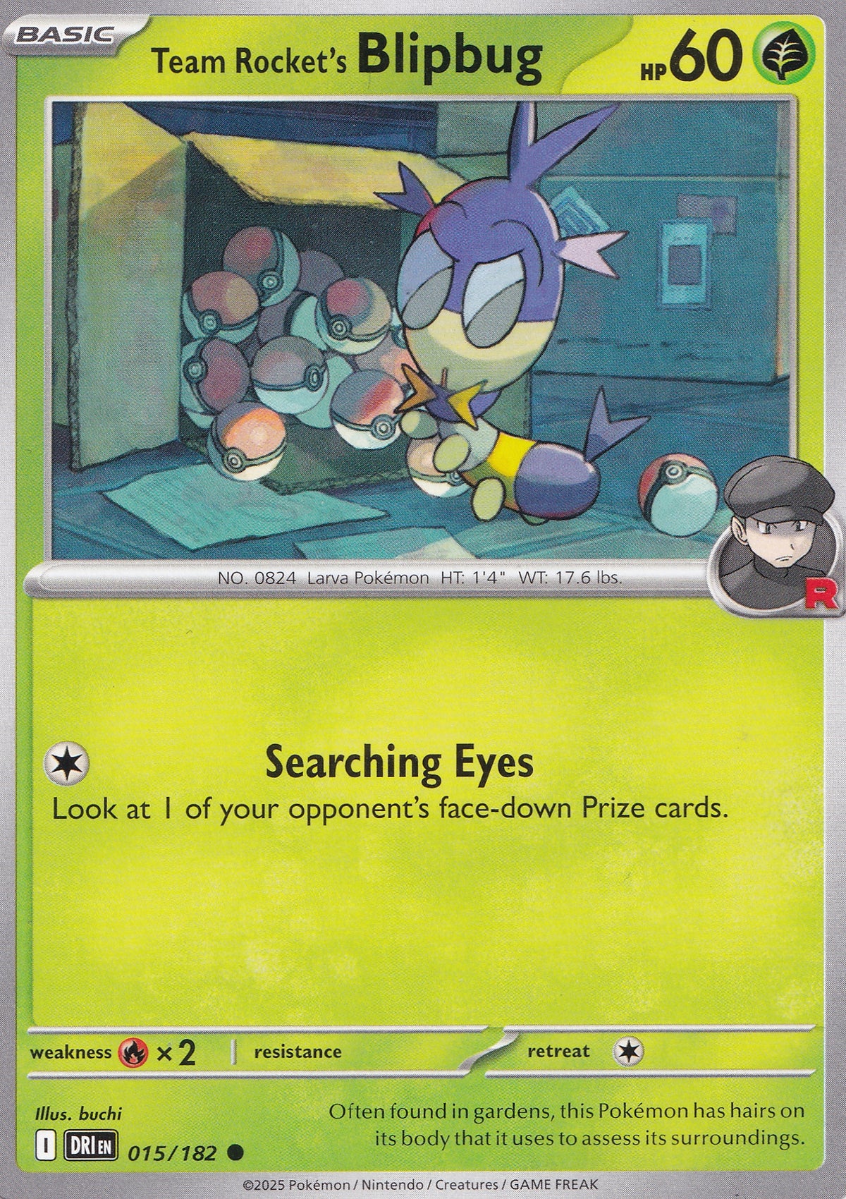 Team Rocket’s Blipbug 015/182 DRI EN (NM)
