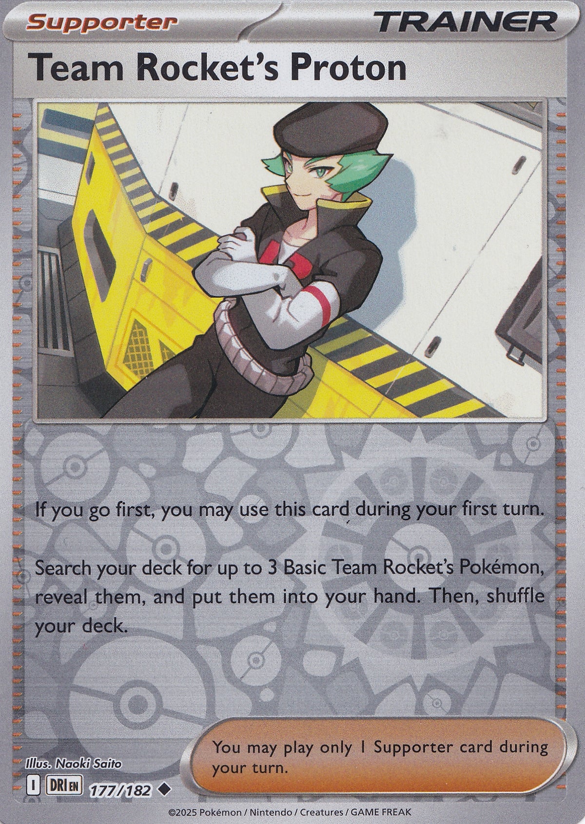 Team Rocket's Proton RH 177/182 DRI ENG 2025 (NM)