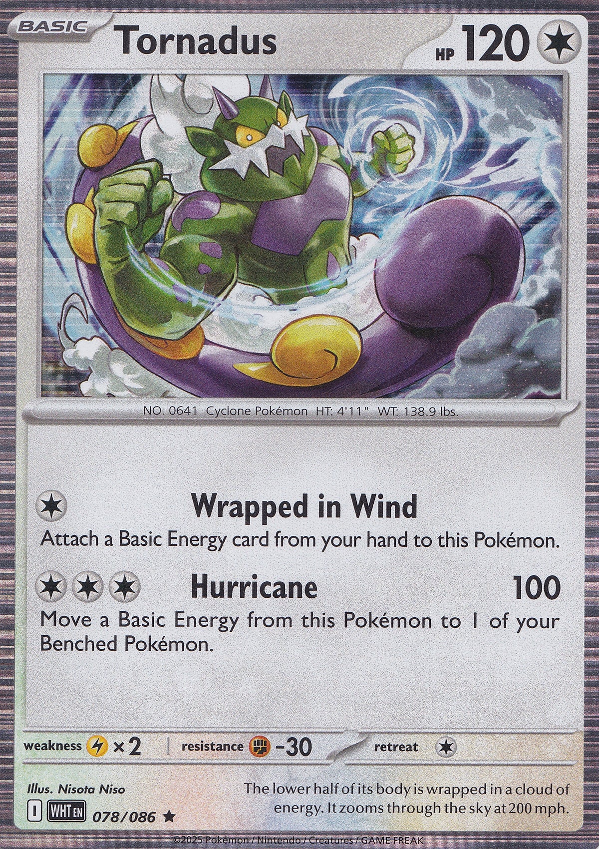 Tornadus 078/086 WHT EN (NM)
