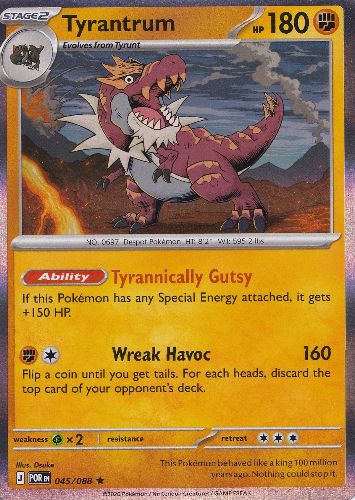 Tyrantrum 045/088 POR ENG 2026 (NM)