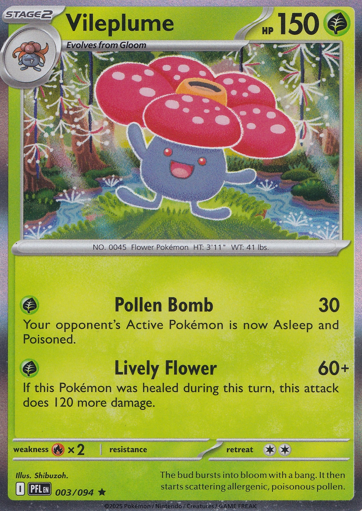 Vileplume 003/094 PFL ENG 2025 (NM)
