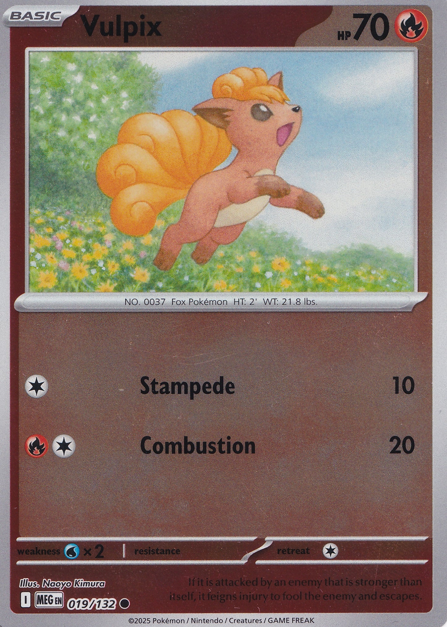 Vulpix 019/132 MEG ENG 2025 (NM)