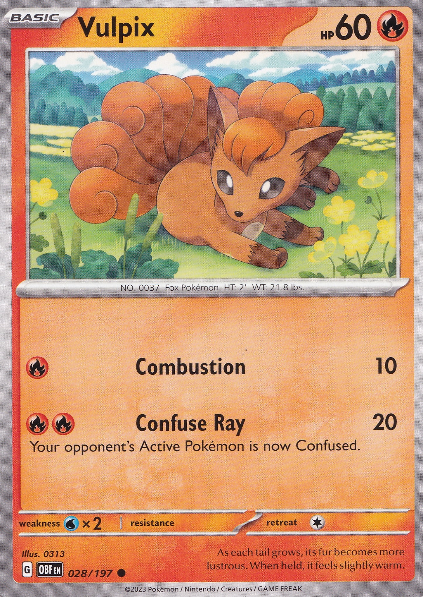 Vulpix 028/197 OBF ENG 2023 (NM)
