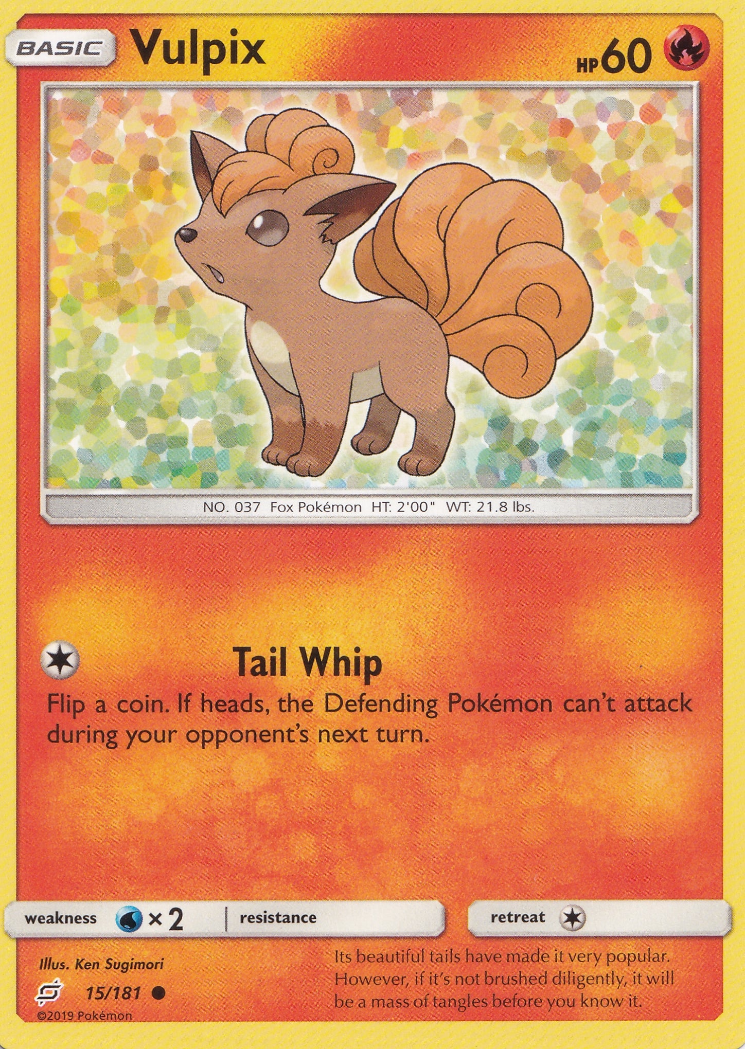Vulpix 15/181 TEAM ENG 2018 (NM)