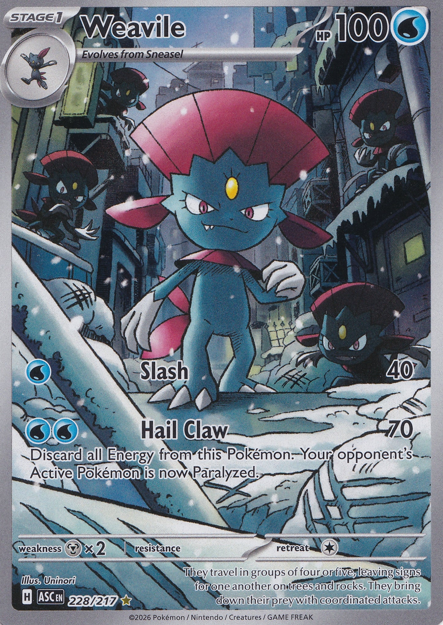 Weavile 228/217 ENG 2026 (NM)